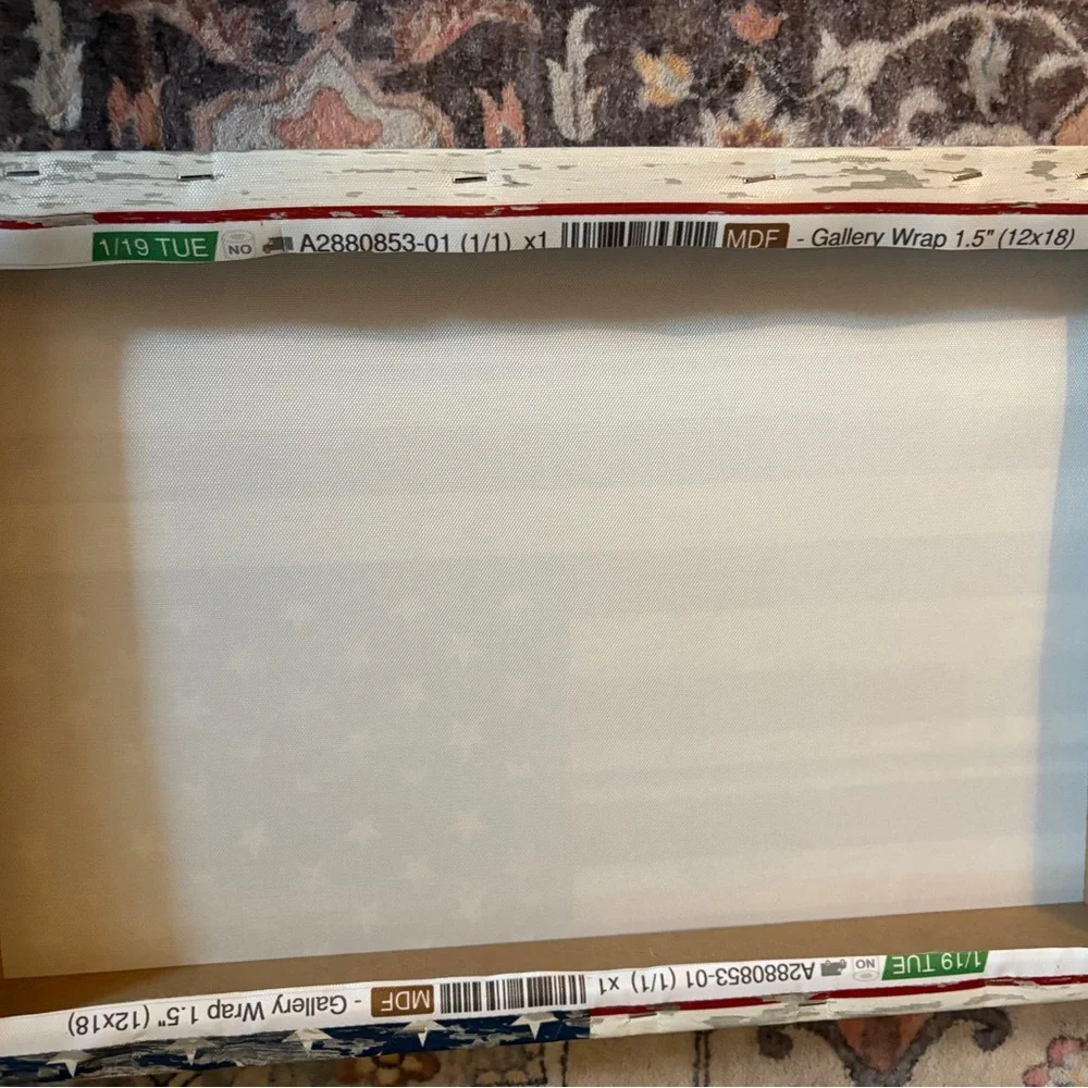 Vintage Americana Wall Art  & Shower Curtain Set